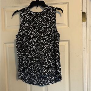 Banana Republic Top Size Small Black White